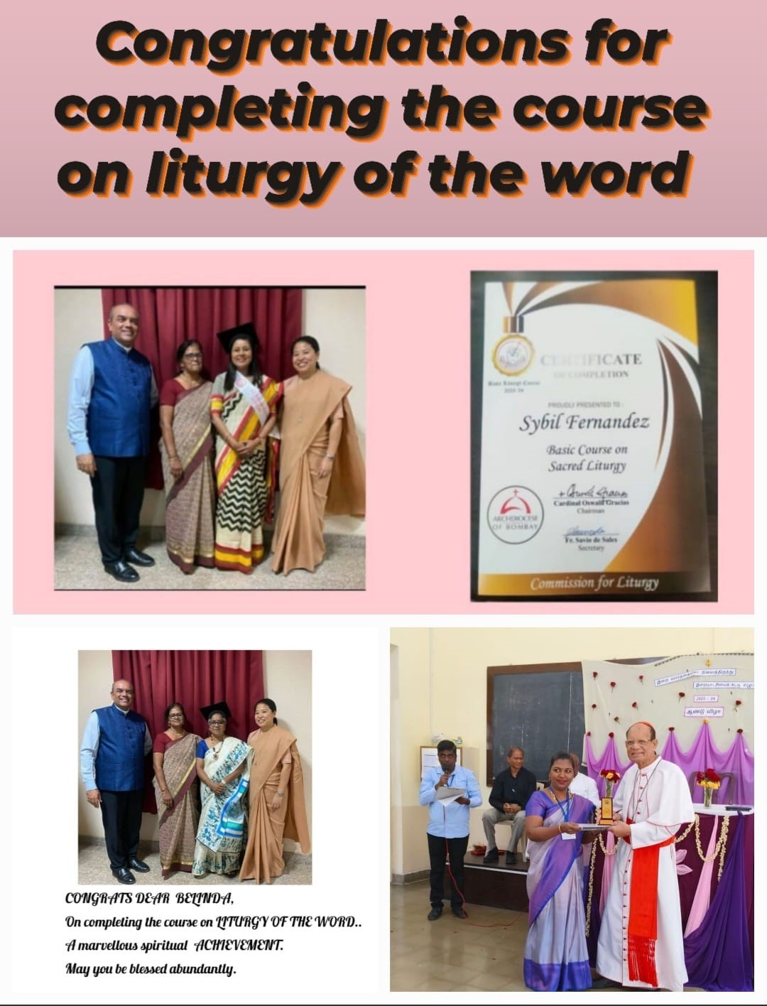 OLPS Church Chembur, Activities of the month March & April 2024