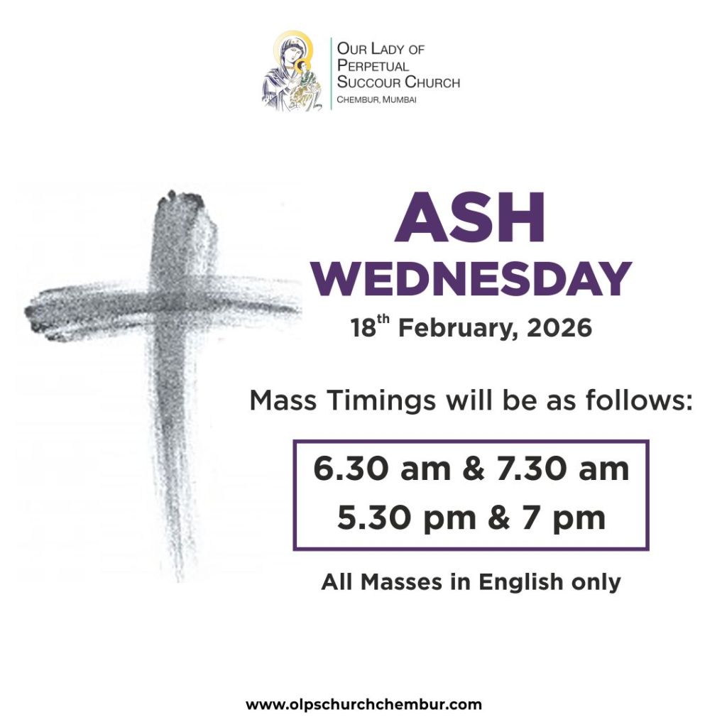 Ash Wednesday Mass Timings - OLPS Church Chembur